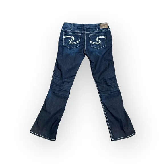 Silver Jeans Frances 18
Bootcut Jeans Womens Dark Wash Stretch Western Sz 31x33 - Picture 7 of 11